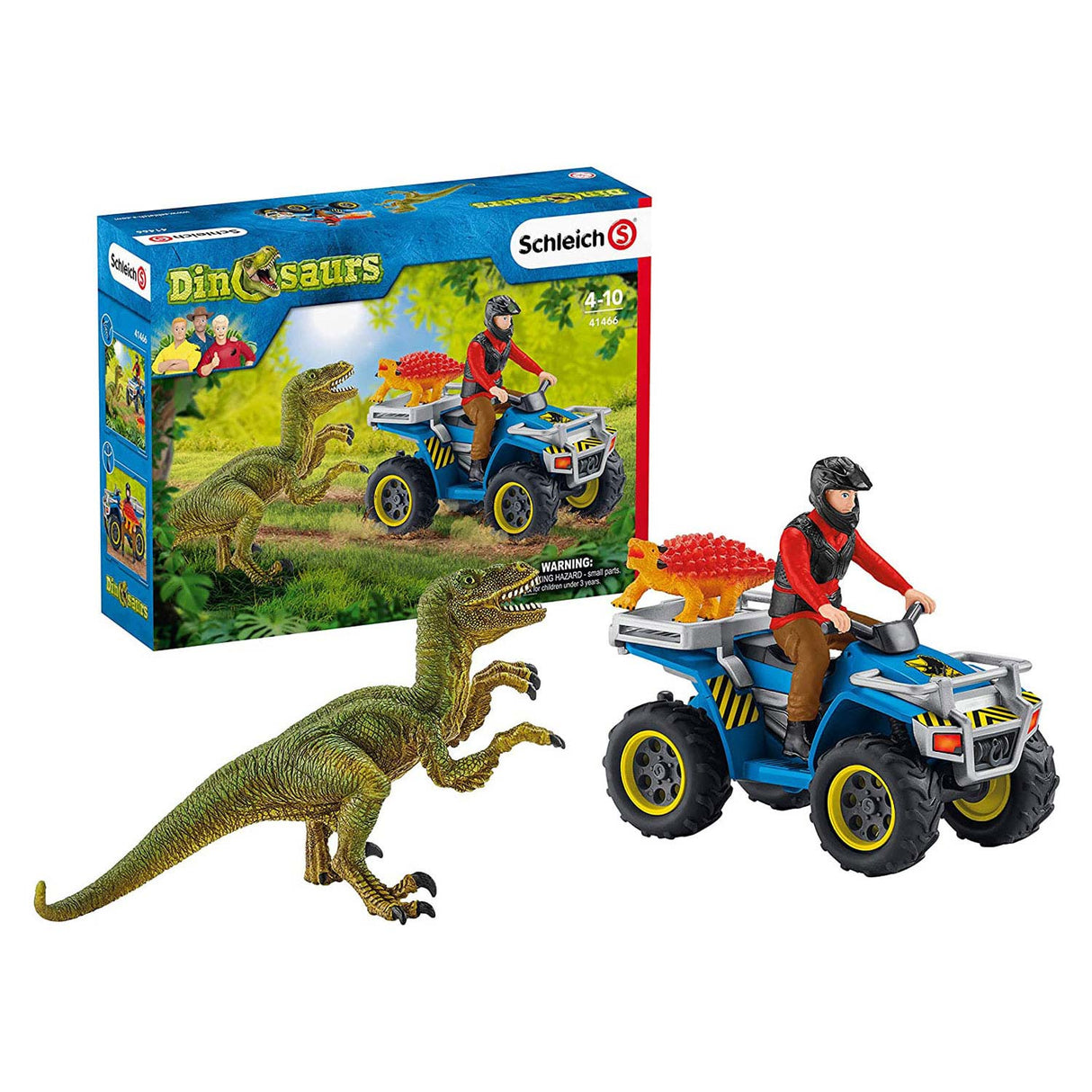 Schleich Dinosaur's Flight desde Velociraptor en Quad 41466