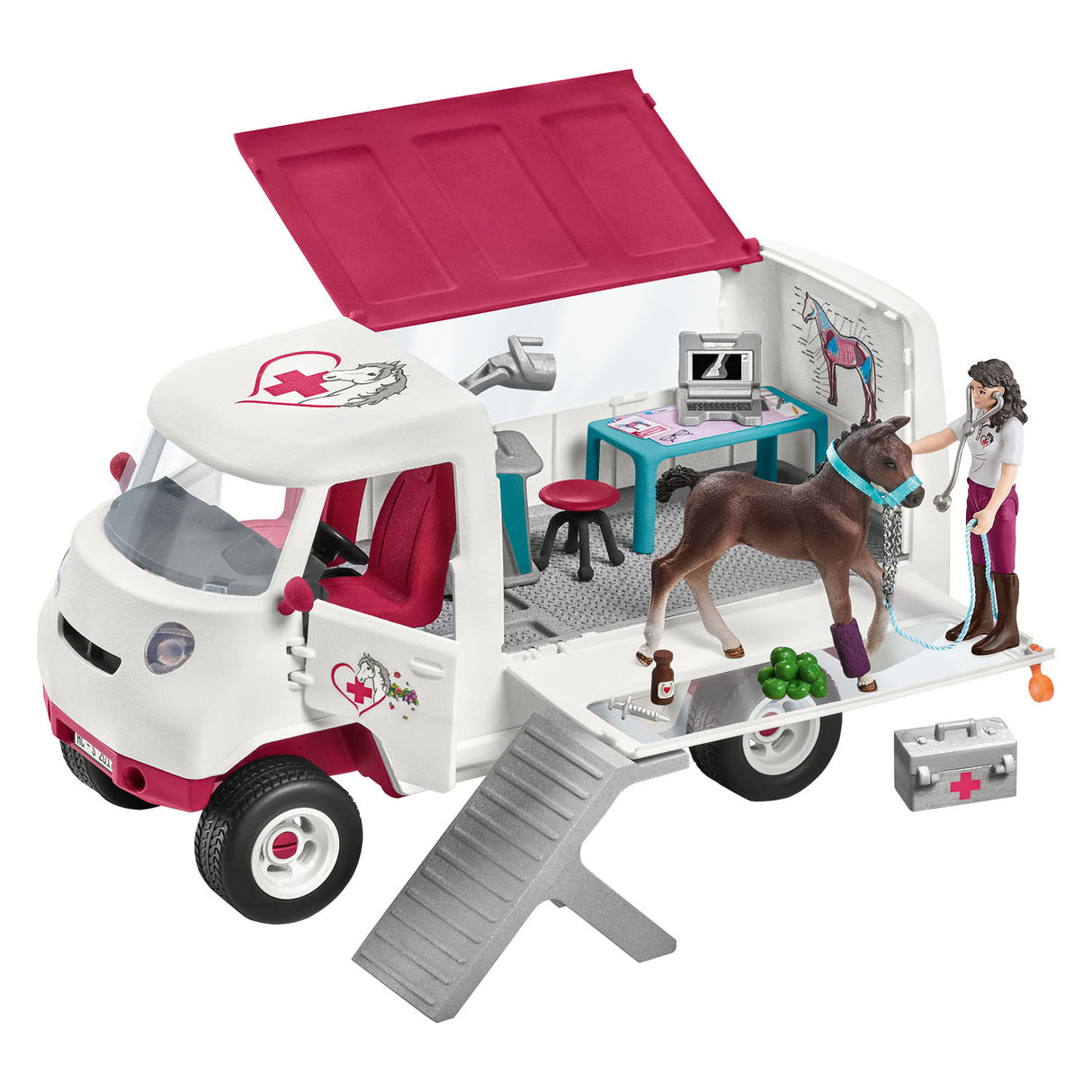 Schleich Horse Club Mobile Vet med Hannover Veulen 42439