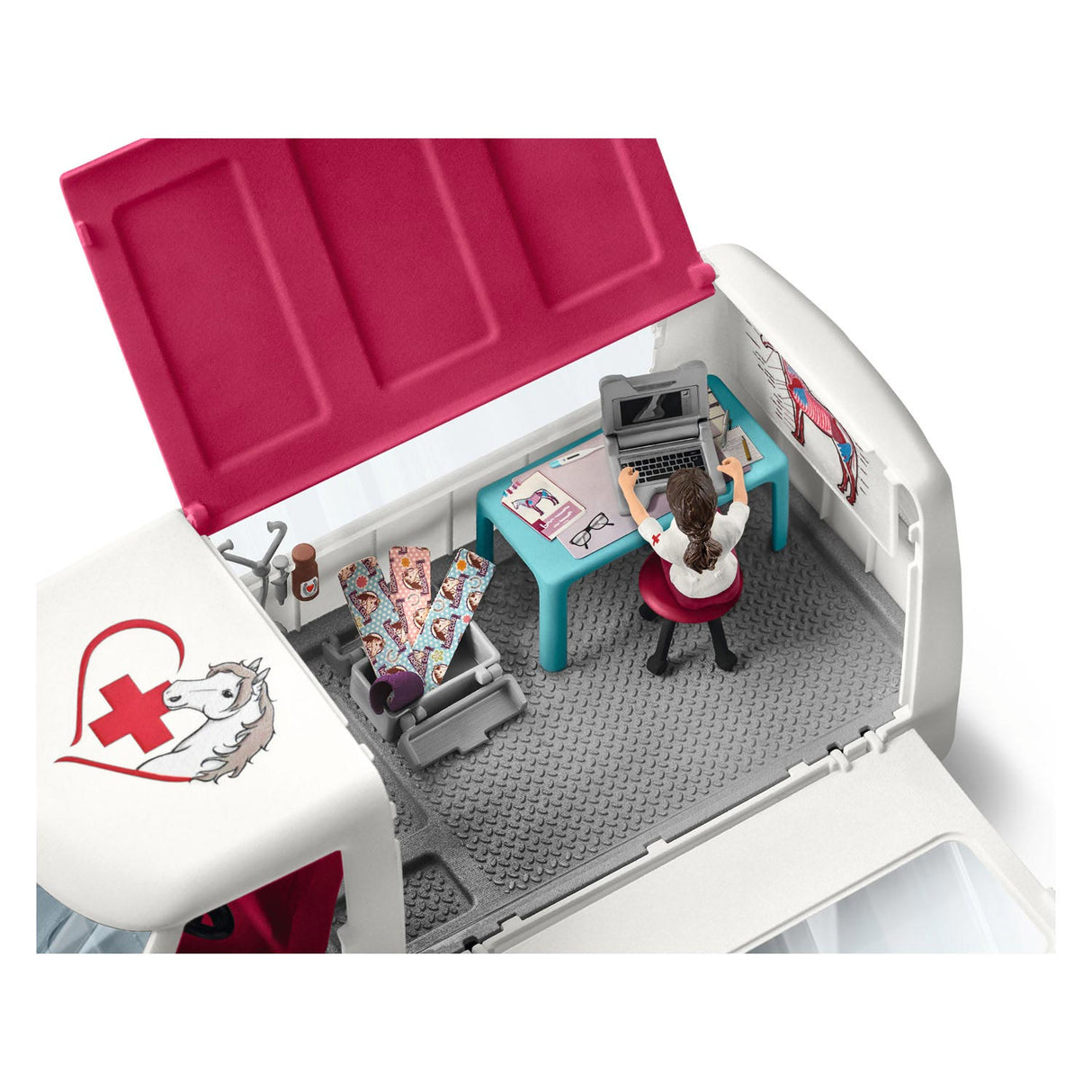 Schleich Horse Club Mobile Vet med Hannover Veulen 42439