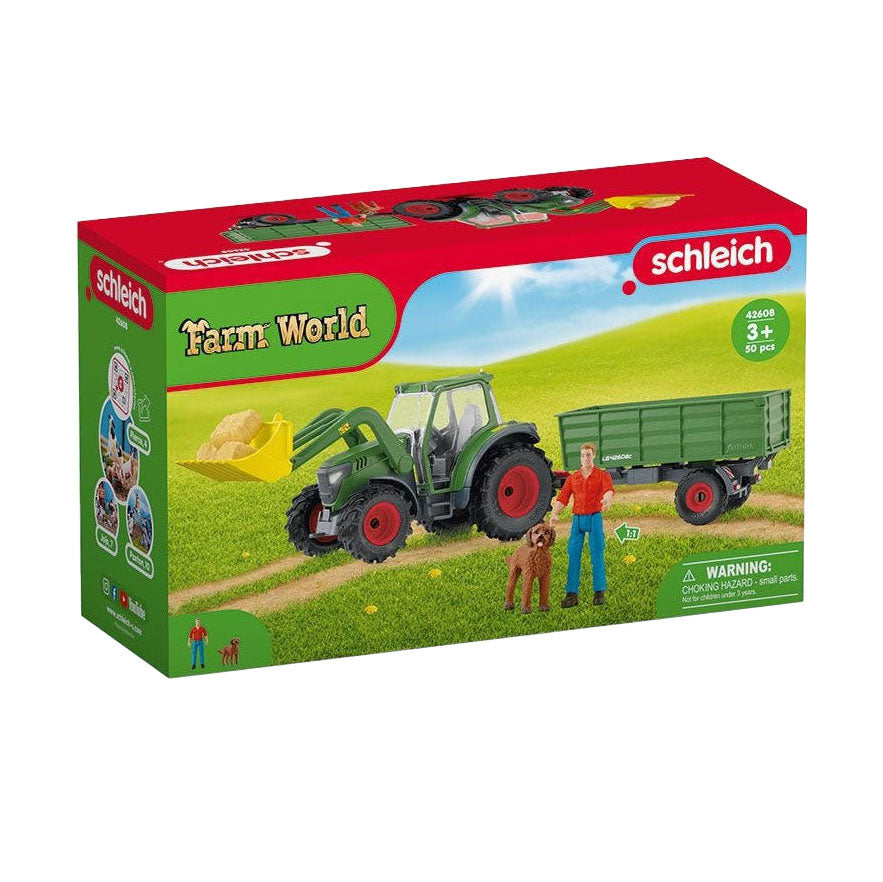 Schleich Farm World Tractor con trailer 42608