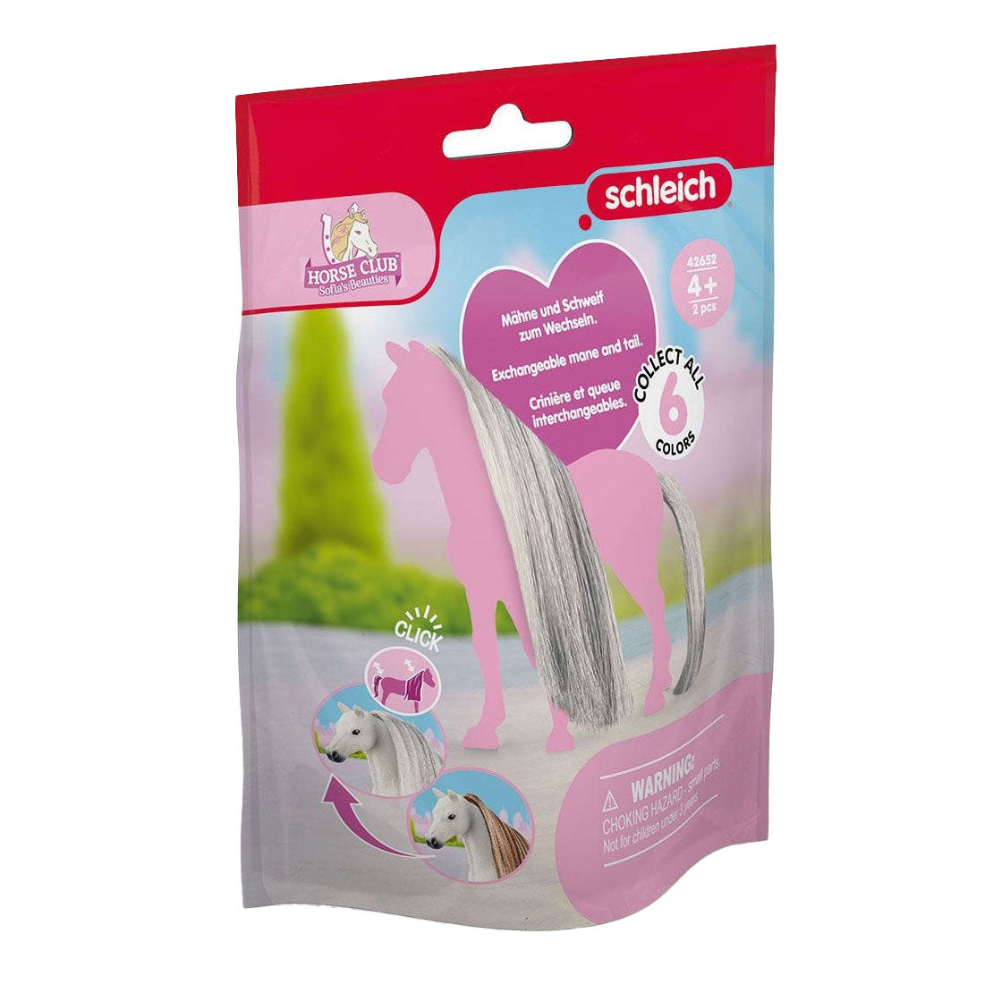 Schleich Horse Club Hair Beauty Horses Grey 42652