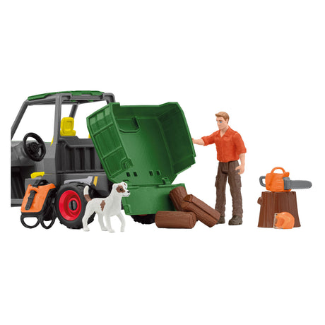 Schleich farm world houtzager met voertuig - 42659
