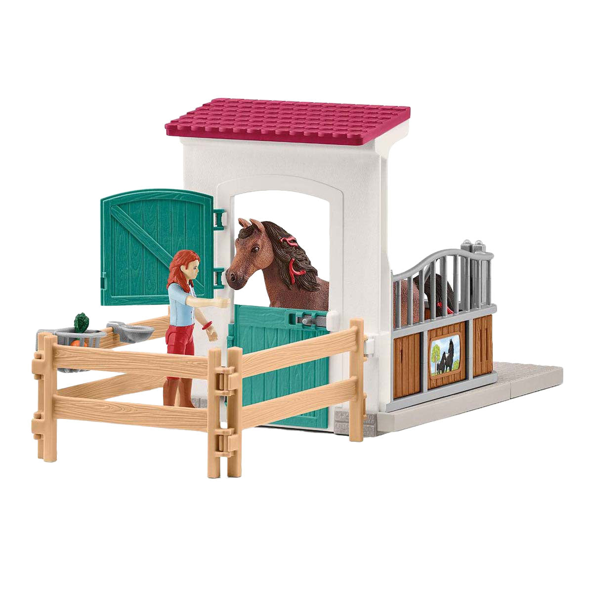 Schleich horse club paardenbox met hannah en cayenne 42710