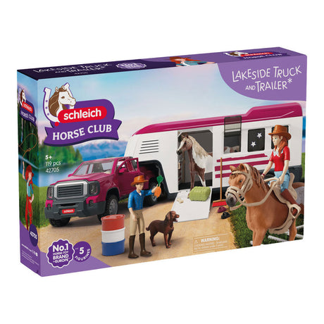 Schleich horse club lakeside-truck met aanhangwagen 42705