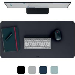 Leitz grote bureau onderlegger 80×40 cm – anti-slip - bureaumat - waterdicht – voor toetsenbord muis - zwart