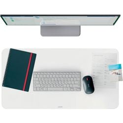 Leitz grote bureau onderlegger 70x36 cm – anti-slip en waterdicht - bureaumat - voor toetsenbord muis - transparant