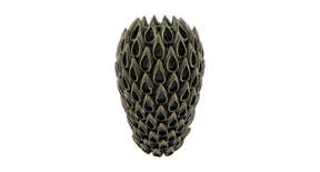 Vase ceramic 28x28x46cm grey