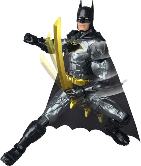 Mattel dc misdaad crusher batman actiefiguur van 30 cm - met 4 wapens
