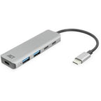 Usb-c-hub act ac7072 5 poorten zilver