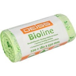 Vuilniszakken deiss bioline 10 l groen