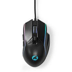 Gaming muis nedis gmwd510bk zwart