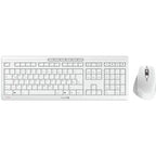 Toetsenbord en muis cherry stream desktop qwertz draadloos wit