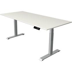 Zit-sta-bureau kerkmann move 1 stable wit, zilver 1270 mm x 1800 mm