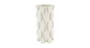Vase 3d ceramic 15x15x30cm white