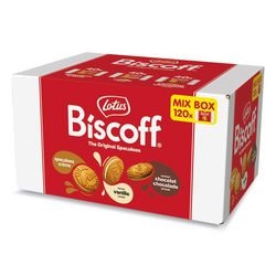 Koekjes lotus 2698 chocolade, vanille gekarameliseerde koekjes pak van 120