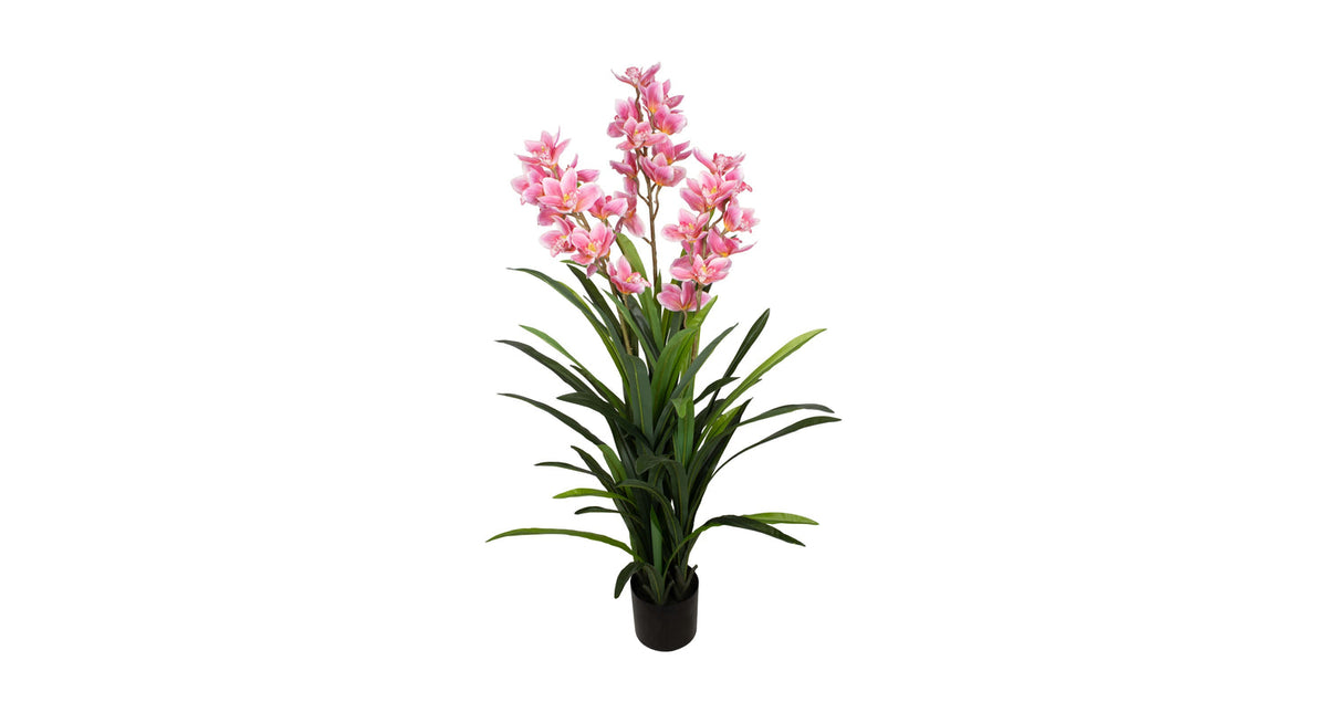 Plant cymbidium artificial 40x40x150cm pink