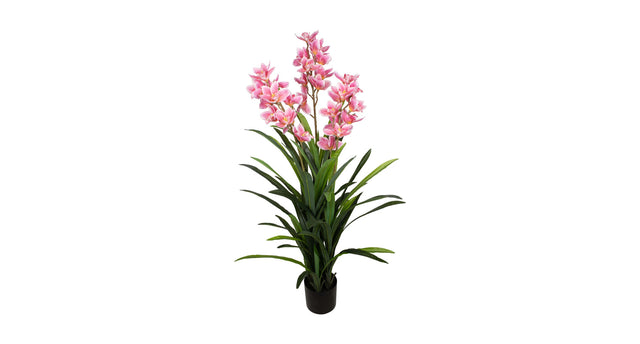 Plant cymbidium artificial 40x40x150cm pink