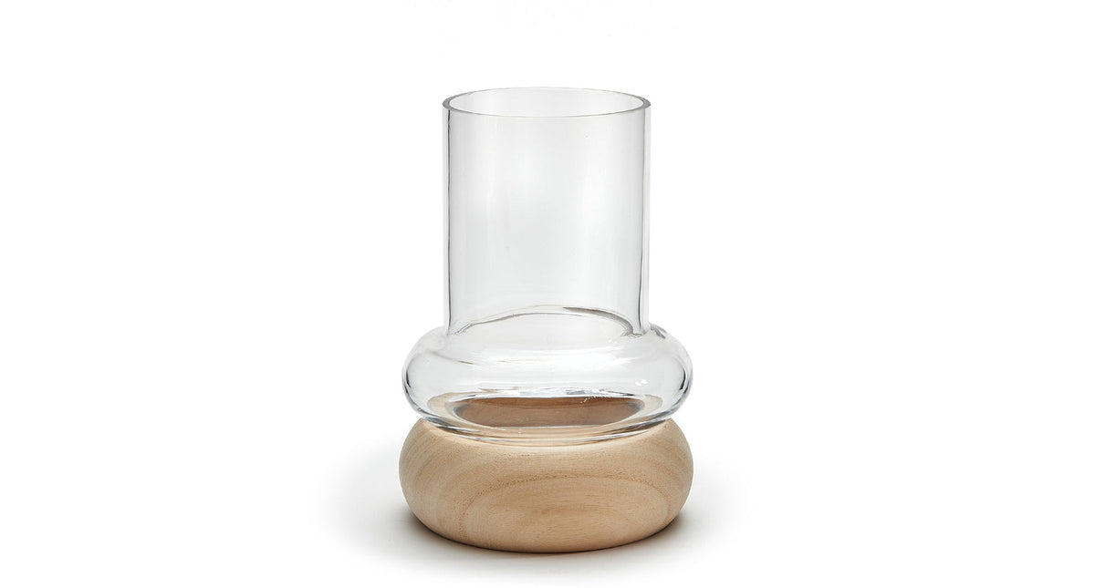 Vaas 'rumba' transparant 19cm