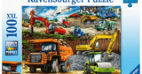 Ravensburger puzzel bouwvoertuigen - legpuzzel - 100 stukjes
