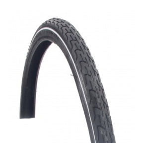 Buitenband 28 sp. deli zwart+ witte bies 37-622