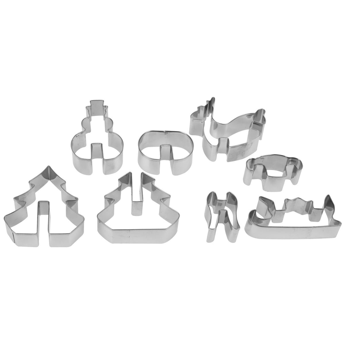 La cucina uitsteekvormenset 3d kerstkoekjes, 8dlg.
