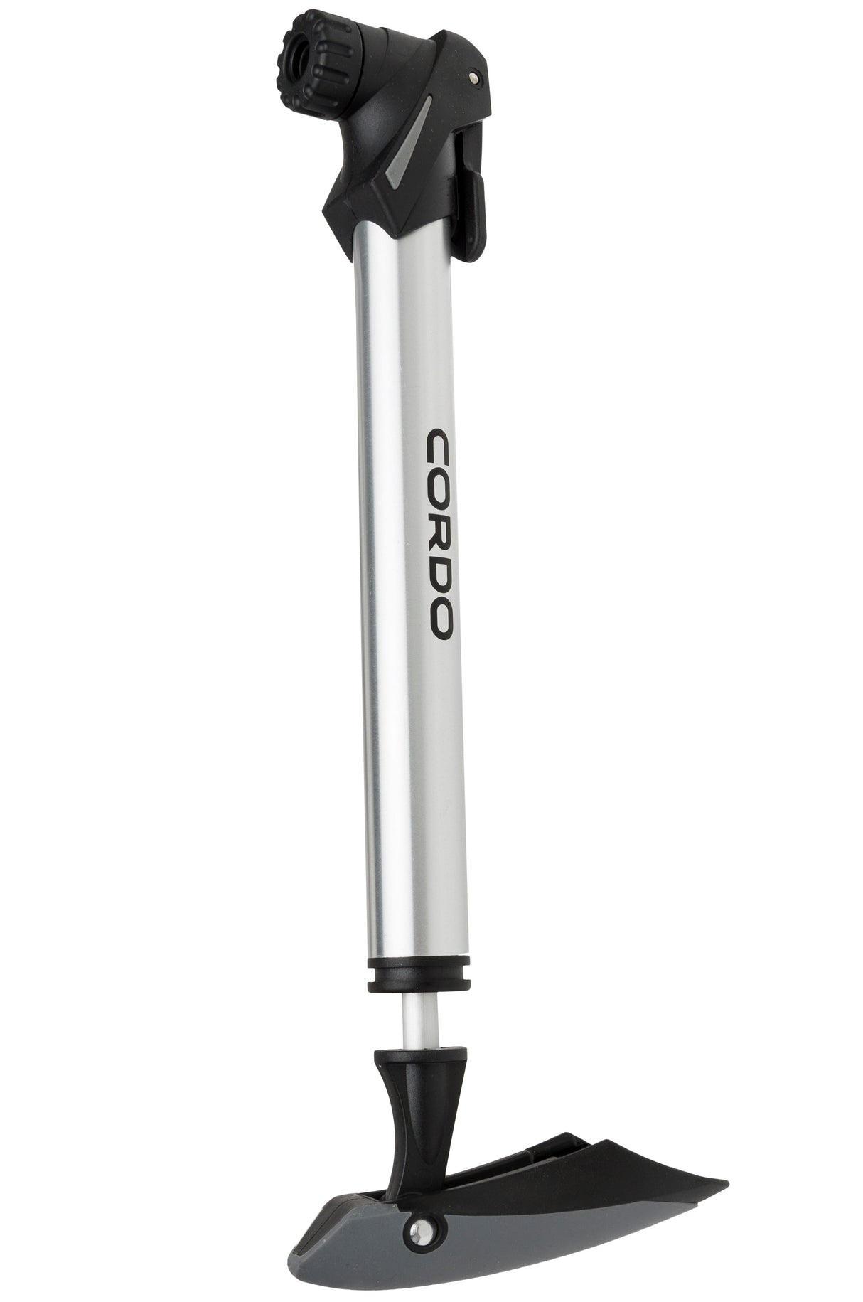 Cordo double action hand pump 8bar - silver black