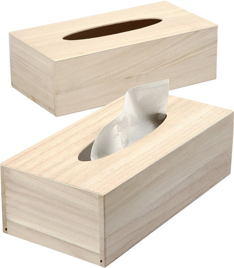Creotime tissuedoos, 27x14x8 cm, keizerin boom, 1 stuk