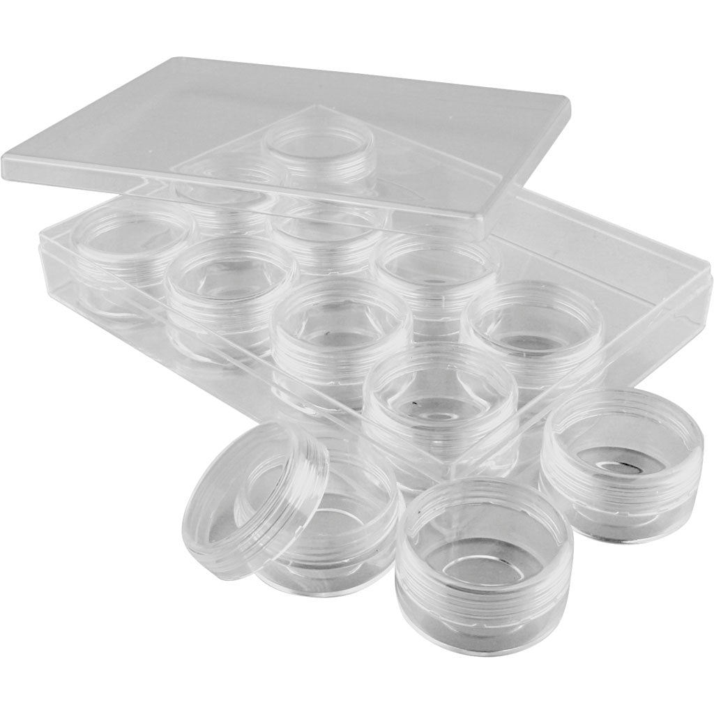 Http: www.cchobby.nl opslagdoos-met-potjes-h-20-mm-d-35-mm-10-ml-12-stuk-1-set