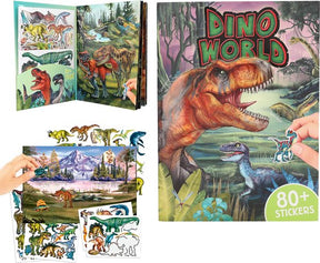 Depesche - dino world stickerboek met puffy stickers