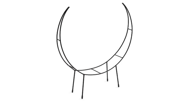 Metal frame 'moon' 38x10x44cm black