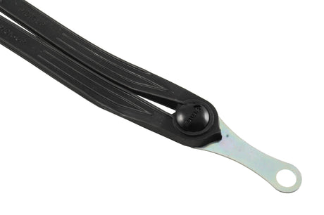 Cordo carrier straps rubber classic black with detachable 12mm axle plates - 132338