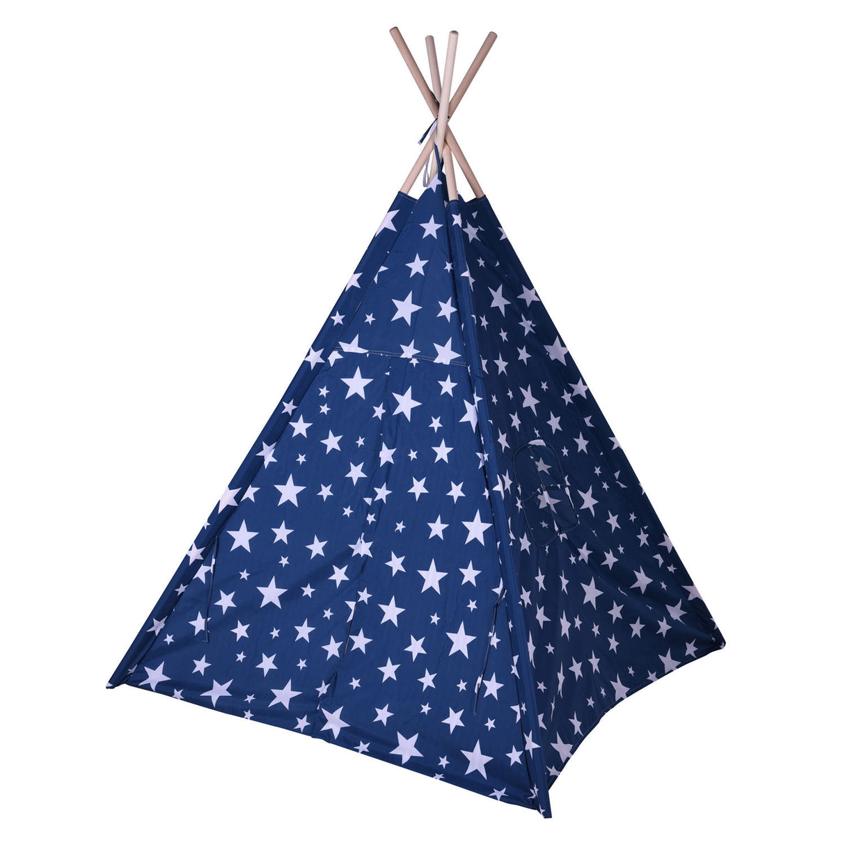 tipi tent blauw met sterren