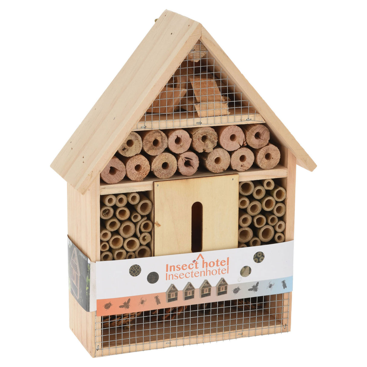 Insectenhotel hout, 30cm