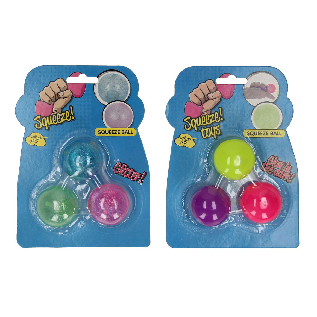 Squeeze ball Sticky color, set of 3