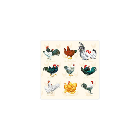 Ambiente servetten wyandotte cream 33cm