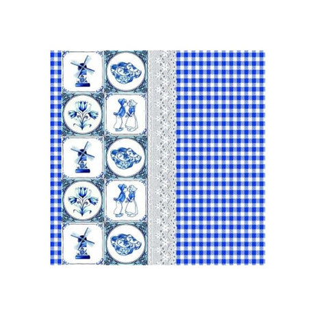 Ambiente servetten holland delfts blauwe tegels 33cm 20 stuks