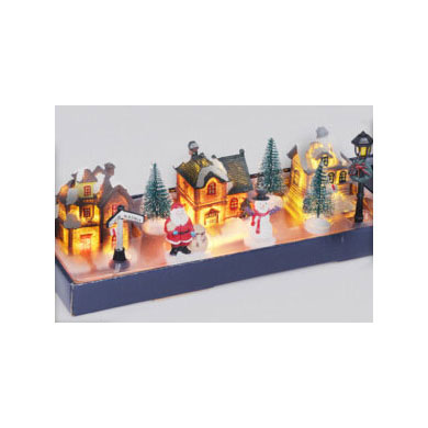 Village de Navidad con LED, 10dlg.