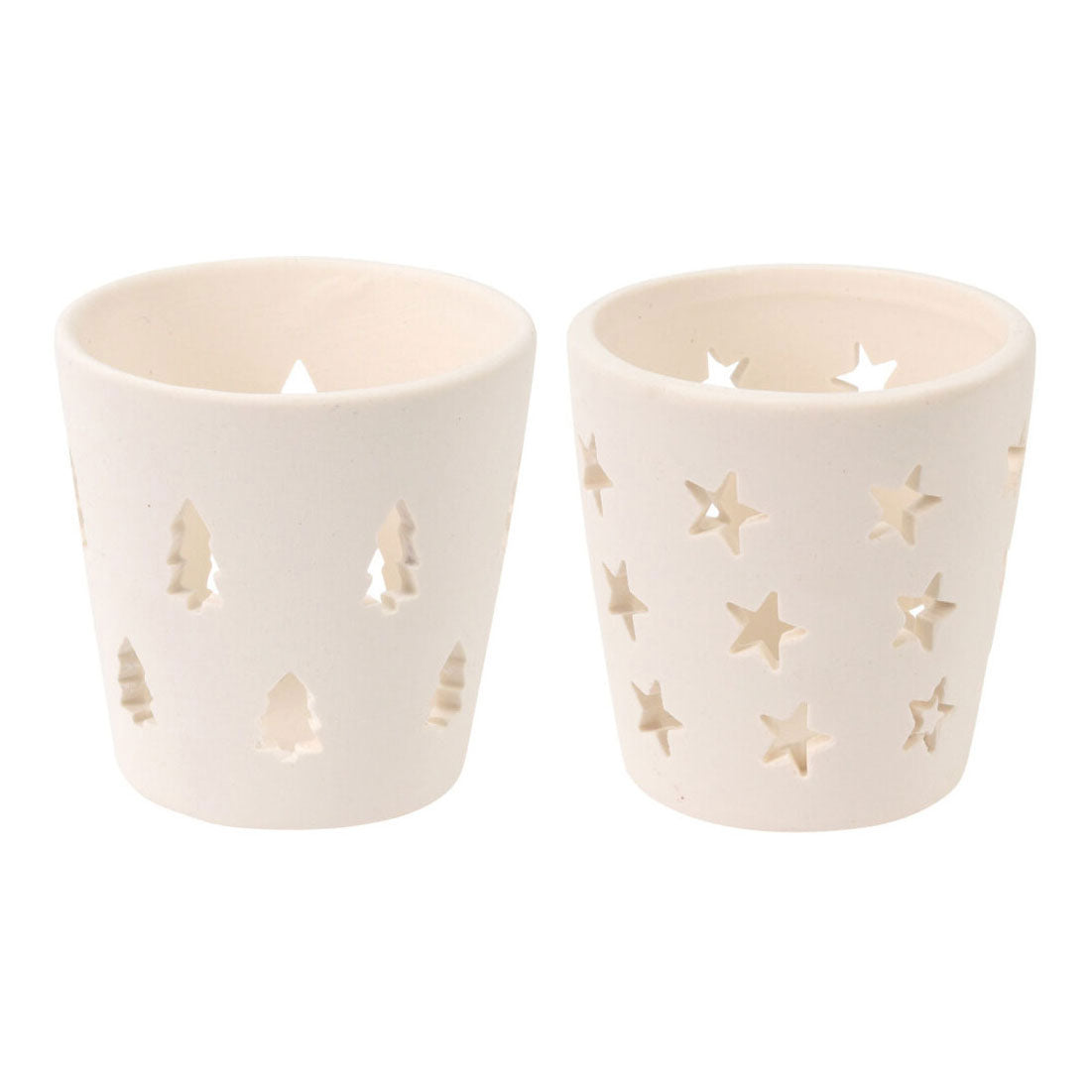 Tealight holder Christmas White