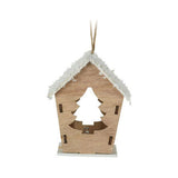 Wooden Christmas Hanger House med LED