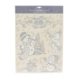 Raamsticker zilver, 42x30cm