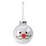 Božični bauble Snowman 8cm, komplet 12 kosov