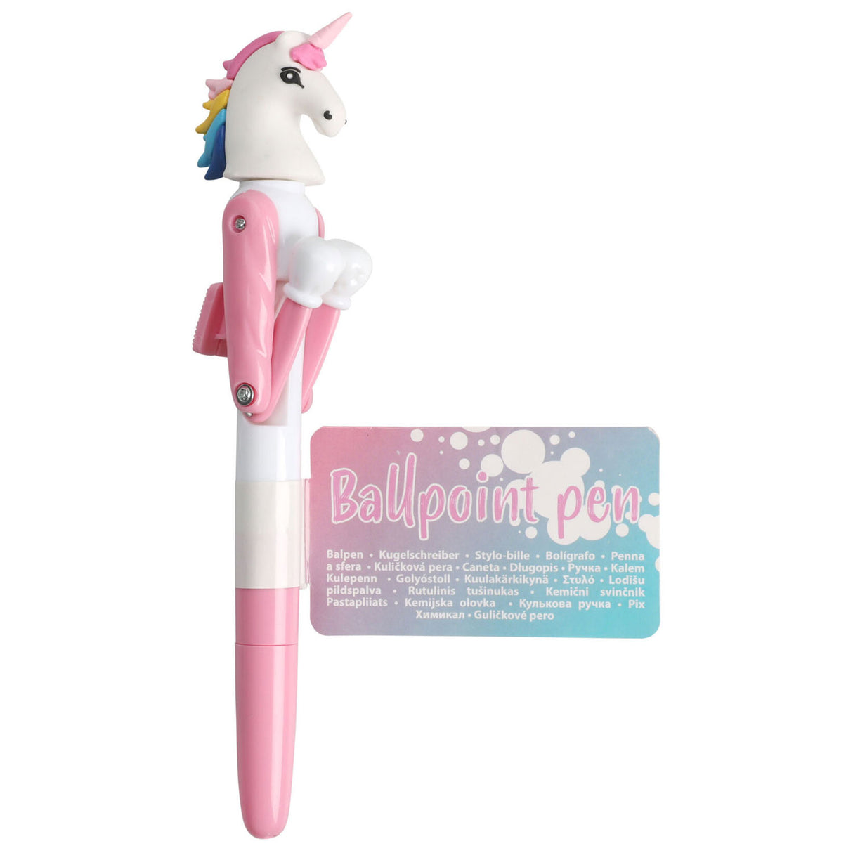 Ballpen Unicorn with boxing gloves