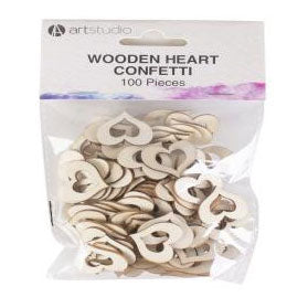 Wooden Hearts Decoration