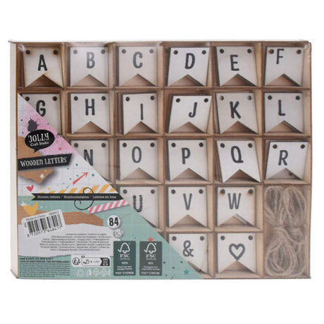 Houten letters, 84st.