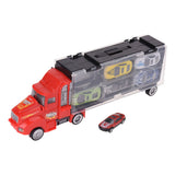 Vrachtwagen met Trailer en 6 Die-cast Auto's