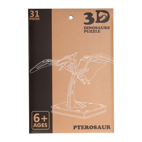 Træ 3D -puslespil Dinosaurus