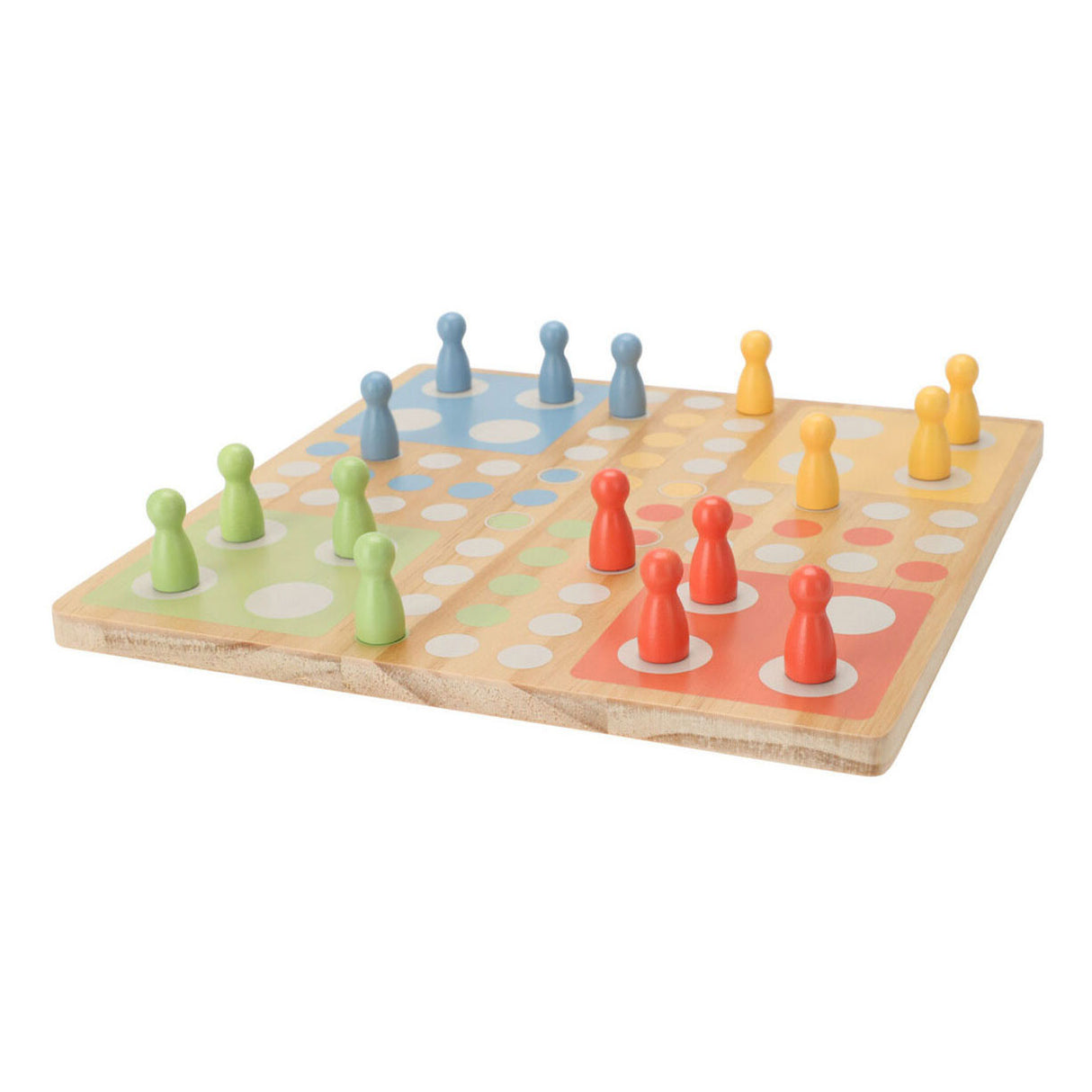 Wooden board game Ludo