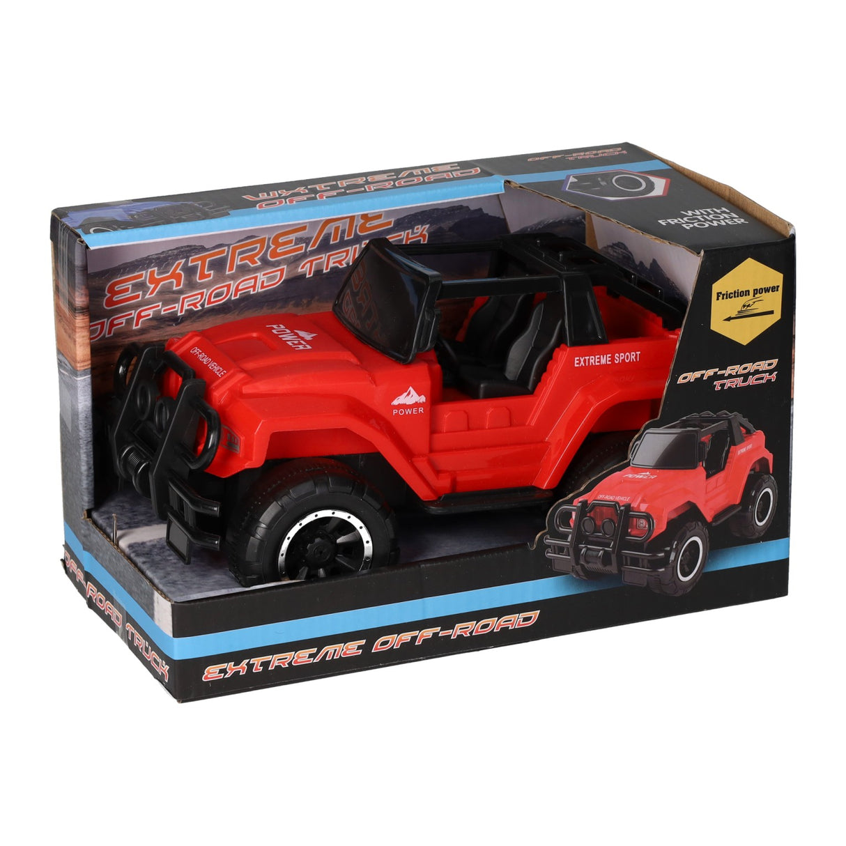 Friktion Jeep 4x4 Off the Road, 21 cm