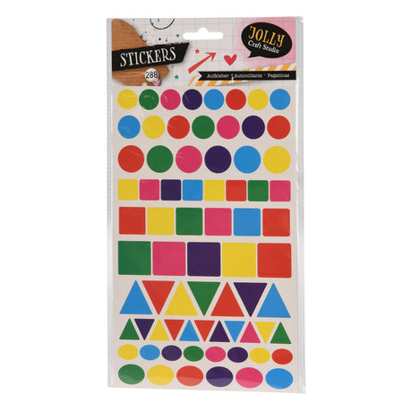 Stickers geometrische vormen, 288st.