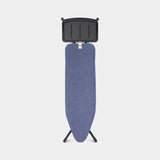 Brabantia strijkplank b 124x38cm denim blue met stoomunithouder